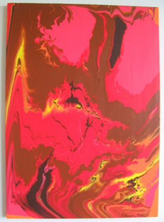 Ružová abstrakcia 70x50 ... PREDANÝ